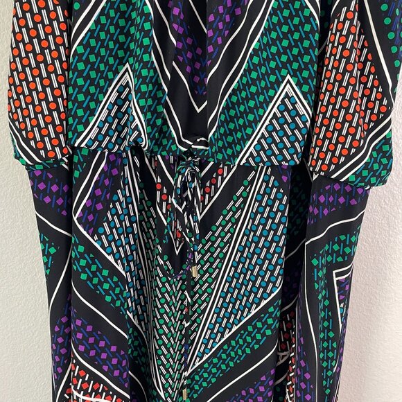 Calvin Klein Womens Plus 3X Sleeveless Chevron Maxi Dress ASO TV - Picture 12 of 12